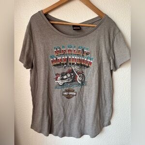 Harley Davidson Womens Orlando Graphic Shortsleeve Tee Grey Large
